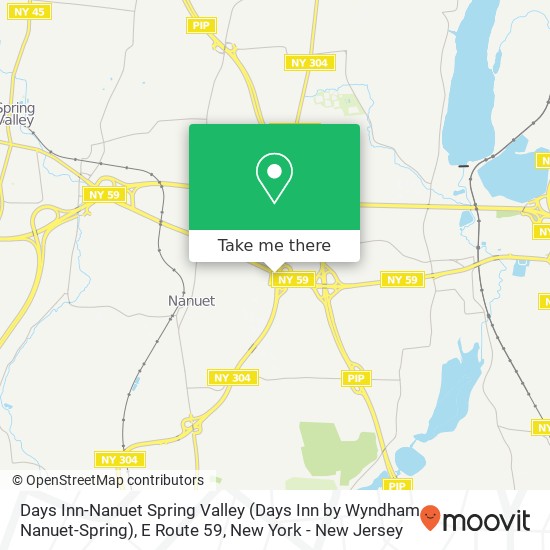 Mapa de Days Inn-Nanuet Spring Valley (Days Inn by Wyndham Nanuet-Spring), E Route 59