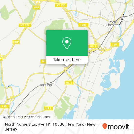 Mapa de North Nursery Ln, Rye, NY 10580