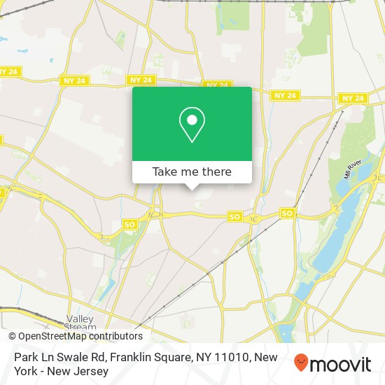 Mapa de Park Ln Swale Rd, Franklin Square, NY 11010