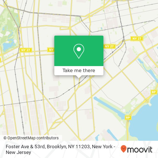 Mapa de Foster Ave & 53rd, Brooklyn, NY 11203