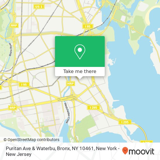 Puritan Ave & Waterbu, Bronx, NY 10461 map