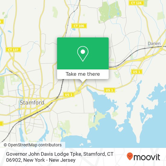 Governor John Davis Lodge Tpke, Stamford, CT 06902 map