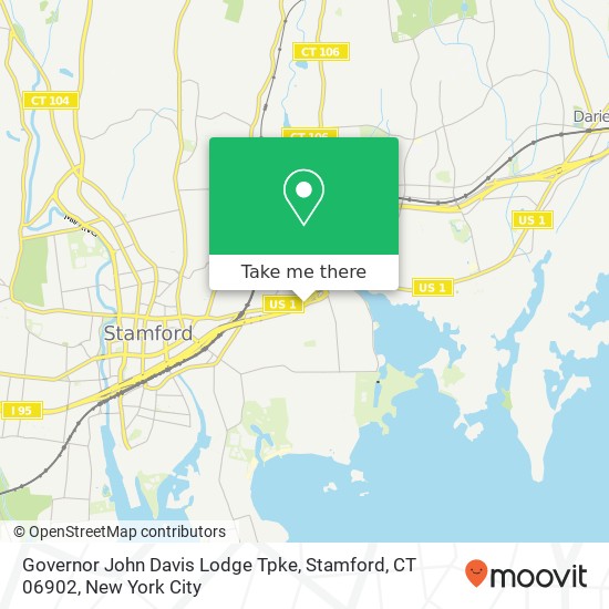 Mapa de Governor John Davis Lodge Tpke, Stamford, CT 06902