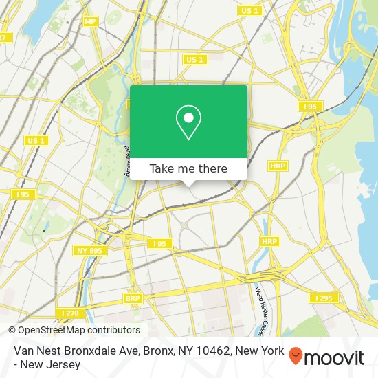 Mapa de Van Nest Bronxdale Ave, Bronx, NY 10462