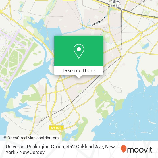 Mapa de Universal Packaging Group, 462 Oakland Ave