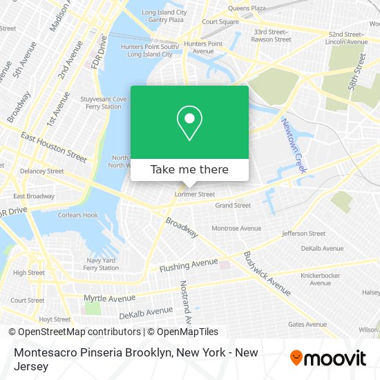 Montesacro Pinseria Brooklyn map