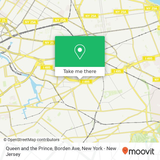 Queen and the Prince, Borden Ave map