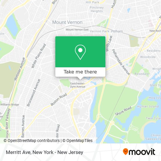 Merritt Ave map