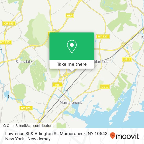 Lawrence St & Arlington St, Mamaroneck, NY 10543 map