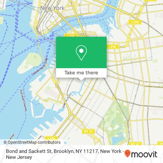 Mapa de Bond and Sackett St, Brooklyn, NY 11217