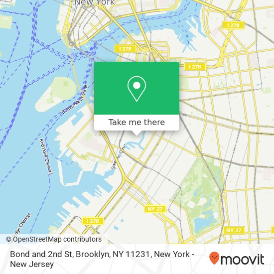 Mapa de Bond and 2nd St, Brooklyn, NY 11231