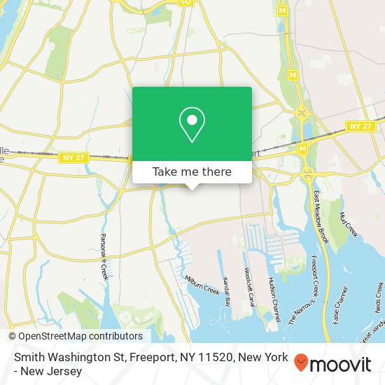Mapa de Smith Washington St, Freeport, NY 11520