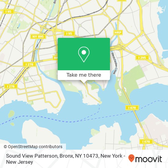 Sound View Patterson, Bronx, NY 10473 map