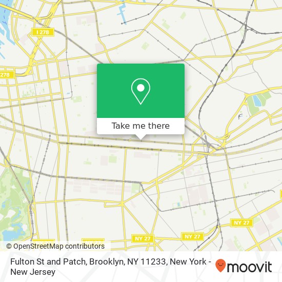 Fulton St and Patch, Brooklyn, NY 11233 map