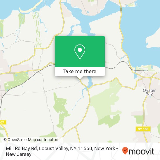 Mapa de Mill Rd Bay Rd, Locust Valley, NY 11560