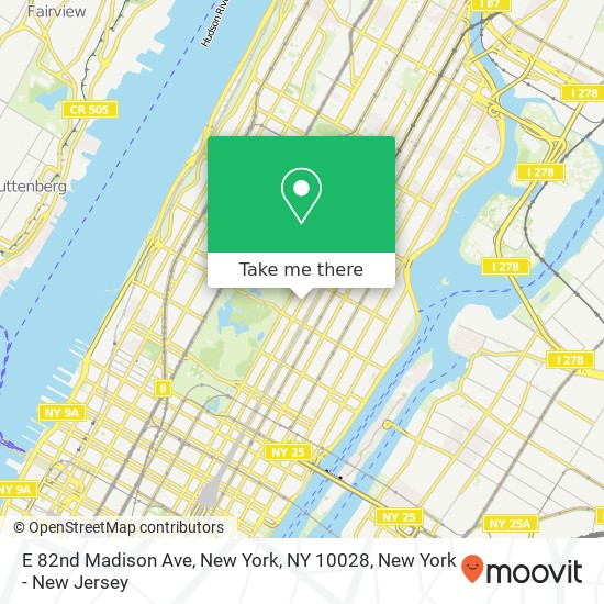 E 82nd Madison Ave, New York, NY 10028 map