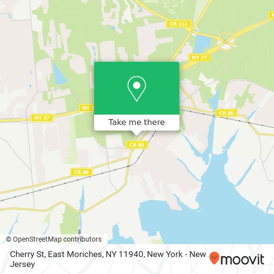 Mapa de Cherry St, East Moriches, NY 11940