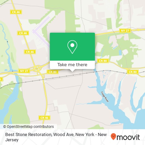 Best Stone Restoration, Wood Ave map