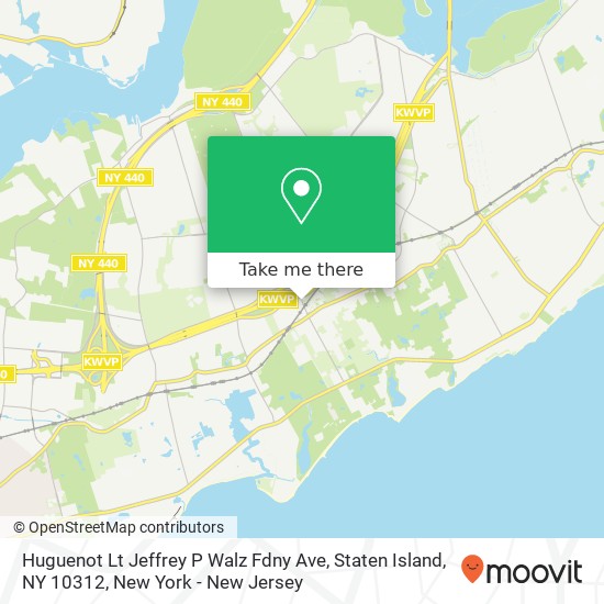 Huguenot Lt Jeffrey P Walz Fdny Ave, Staten Island, NY 10312 map