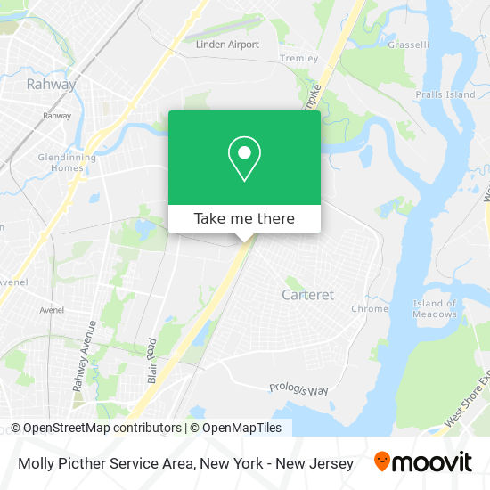 Mapa de Molly Picther Service Area
