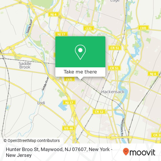 Hunter Broo St, Maywood, NJ 07607 map