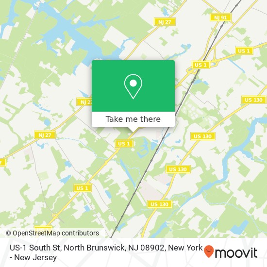 US-1 South St, North Brunswick, NJ 08902 map