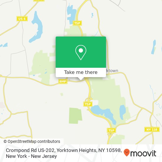 Crompond Rd US-202, Yorktown Heights, NY 10598 map