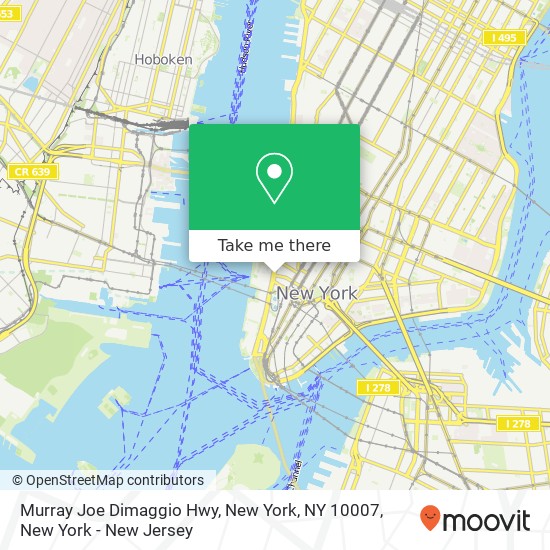 Murray Joe Dimaggio Hwy, New York, NY 10007 map