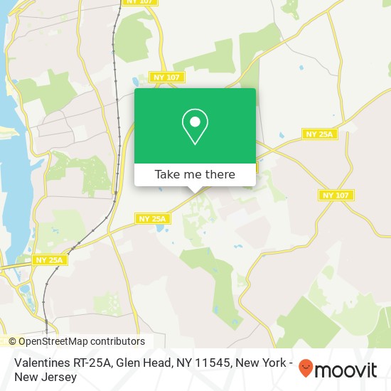 Mapa de Valentines RT-25A, Glen Head, NY 11545