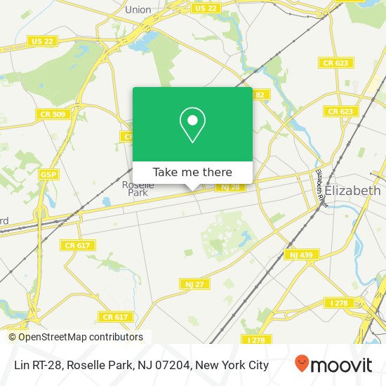 Lin RT-28, Roselle Park, NJ 07204 map