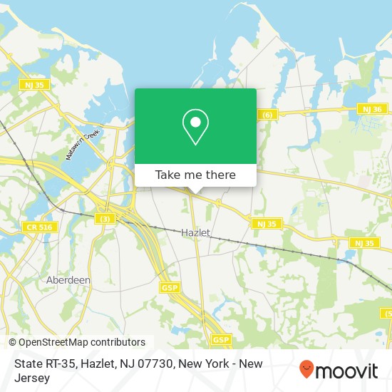State RT-35, Hazlet, NJ 07730 map