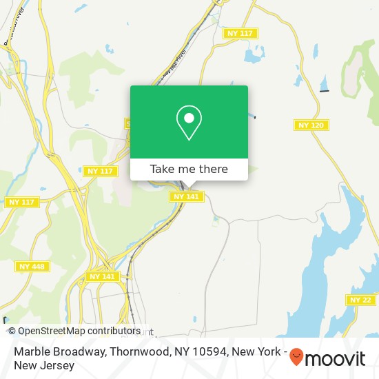 Mapa de Marble Broadway, Thornwood, NY 10594
