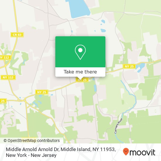 Middle Arnold Arnold Dr, Middle Island, NY 11953 map