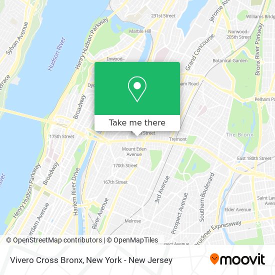 Vivero Cross Bronx map