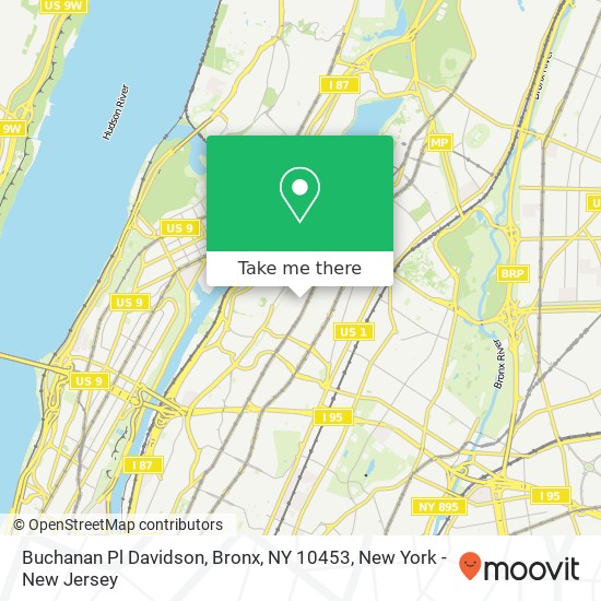 Buchanan Pl Davidson, Bronx, NY 10453 map