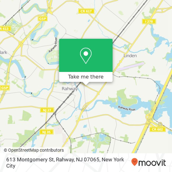 613 Montgomery St, Rahway, NJ 07065 map