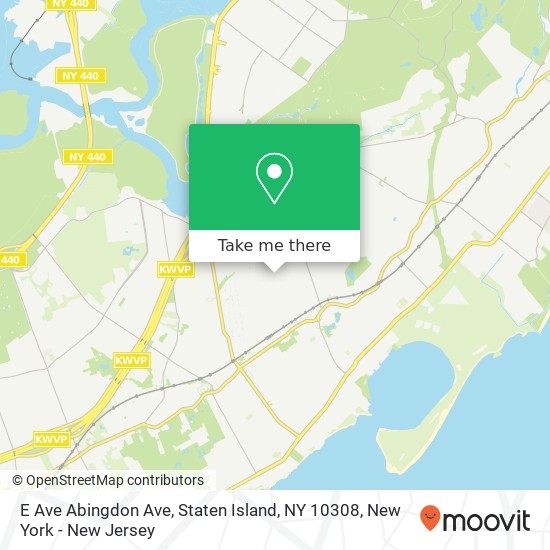 E Ave Abingdon Ave, Staten Island, NY 10308 map