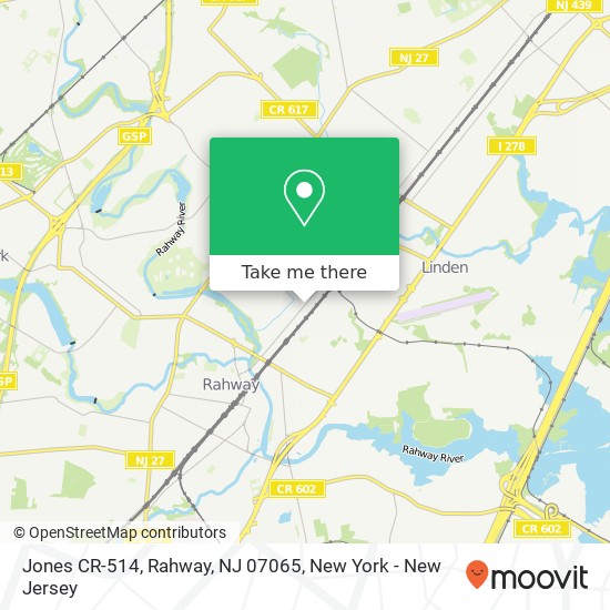 Jones CR-514, Rahway, NJ 07065 map