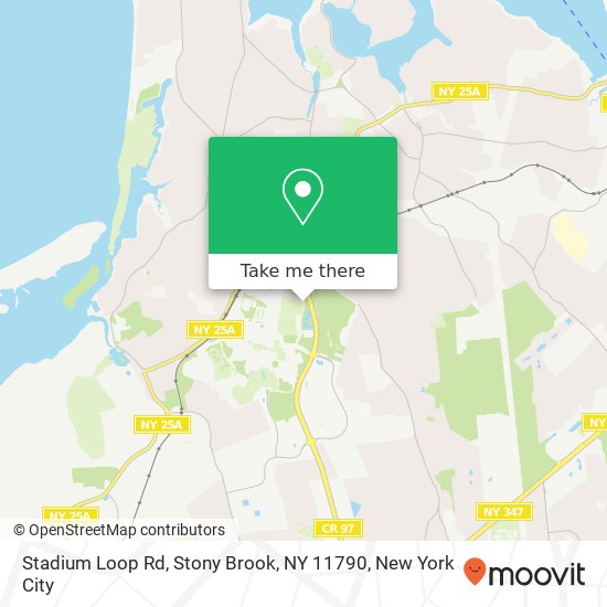 Mapa de Stadium Loop Rd, Stony Brook, NY 11790