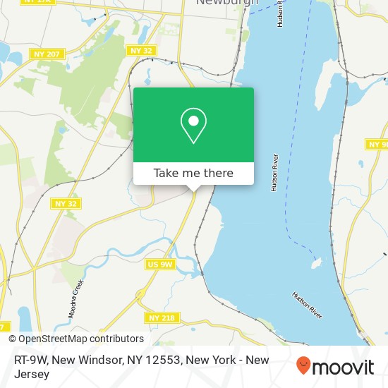 Mapa de RT-9W, New Windsor, NY 12553