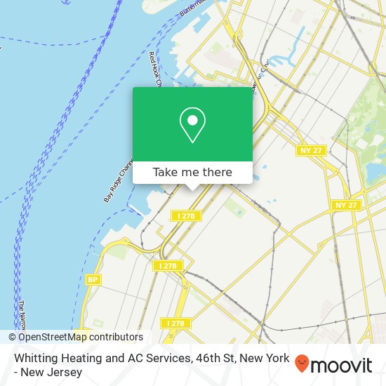 Mapa de Whitting Heating and AC Services, 46th St