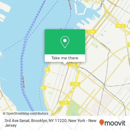 Mapa de 3rd Ave Senat, Brooklyn, NY 11220