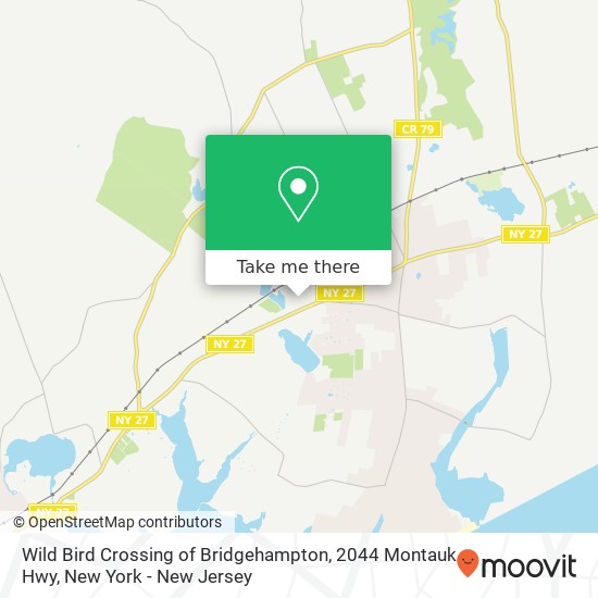 Wild Bird Crossing of Bridgehampton, 2044 Montauk Hwy map