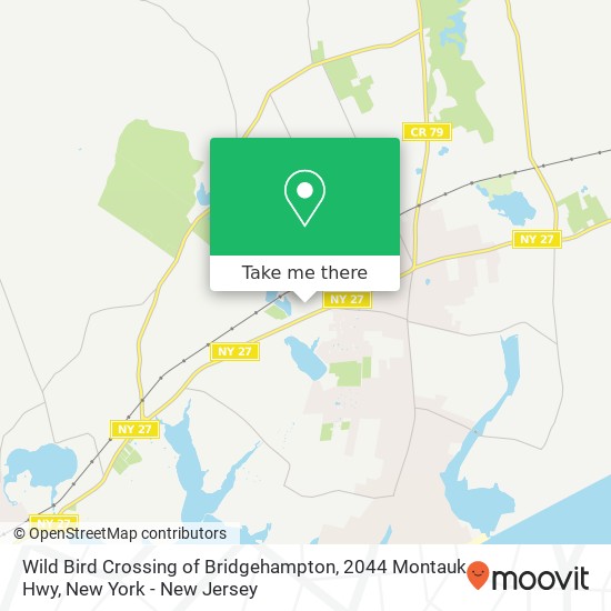 Mapa de Wild Bird Crossing of Bridgehampton, 2044 Montauk Hwy