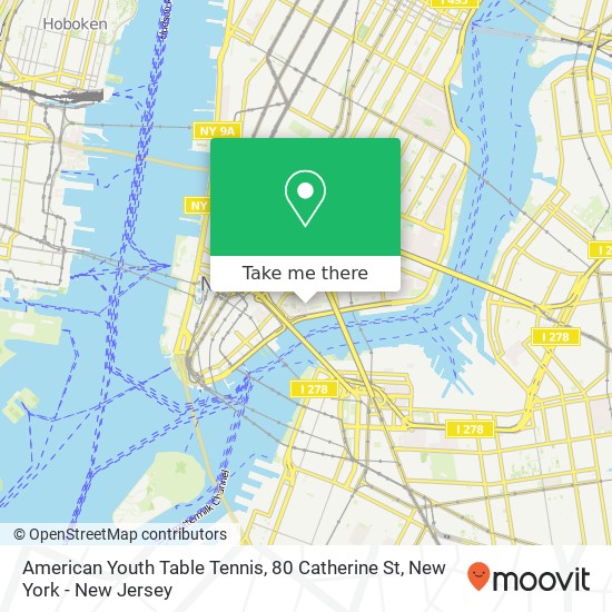 American Youth Table Tennis, 80 Catherine St map