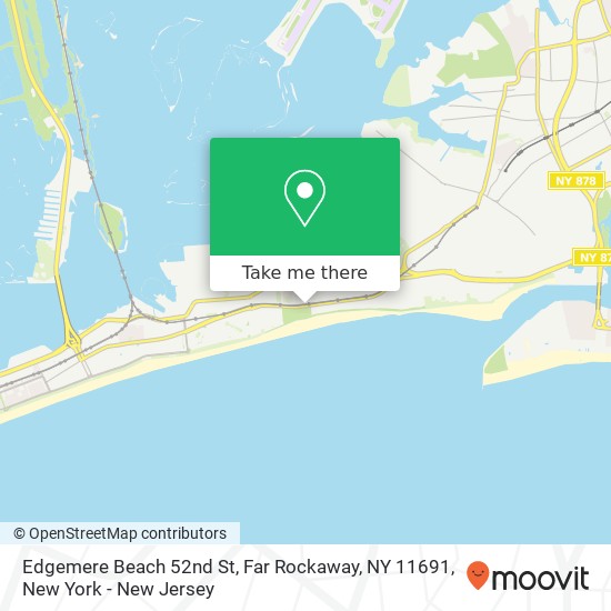 Edgemere Beach 52nd St, Far Rockaway, NY 11691 map