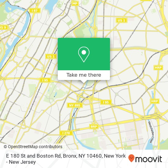 E 180 St and Boston Rd, Bronx, NY 10460 map