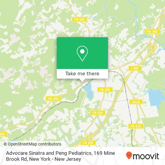 Advocare Sinatra and Peng Pediatrics, 169 Mine Brook Rd map