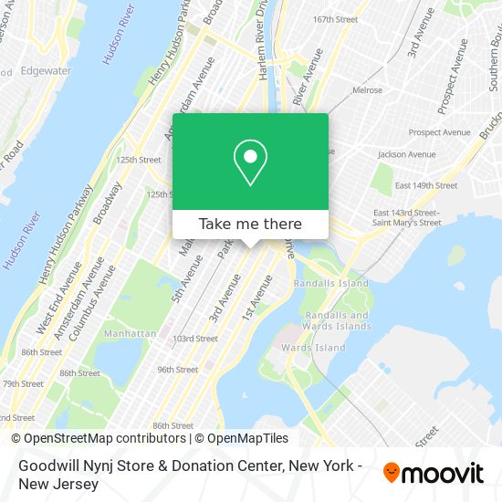Mapa de Goodwill Nynj Store & Donation Center