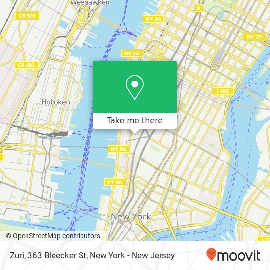 Mapa de Zuri, 363 Bleecker St